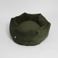Cuccia per cani Luna 3.0 in velluto a coste verde muschio: Piccolo Plus