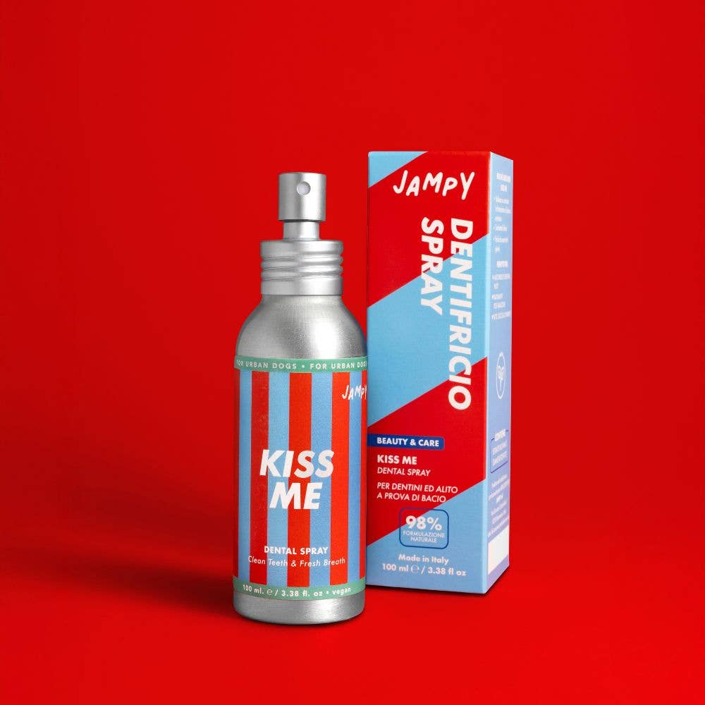 Kiss Me - Spray dentale naturale edibile contro l'alito cattivo per cani