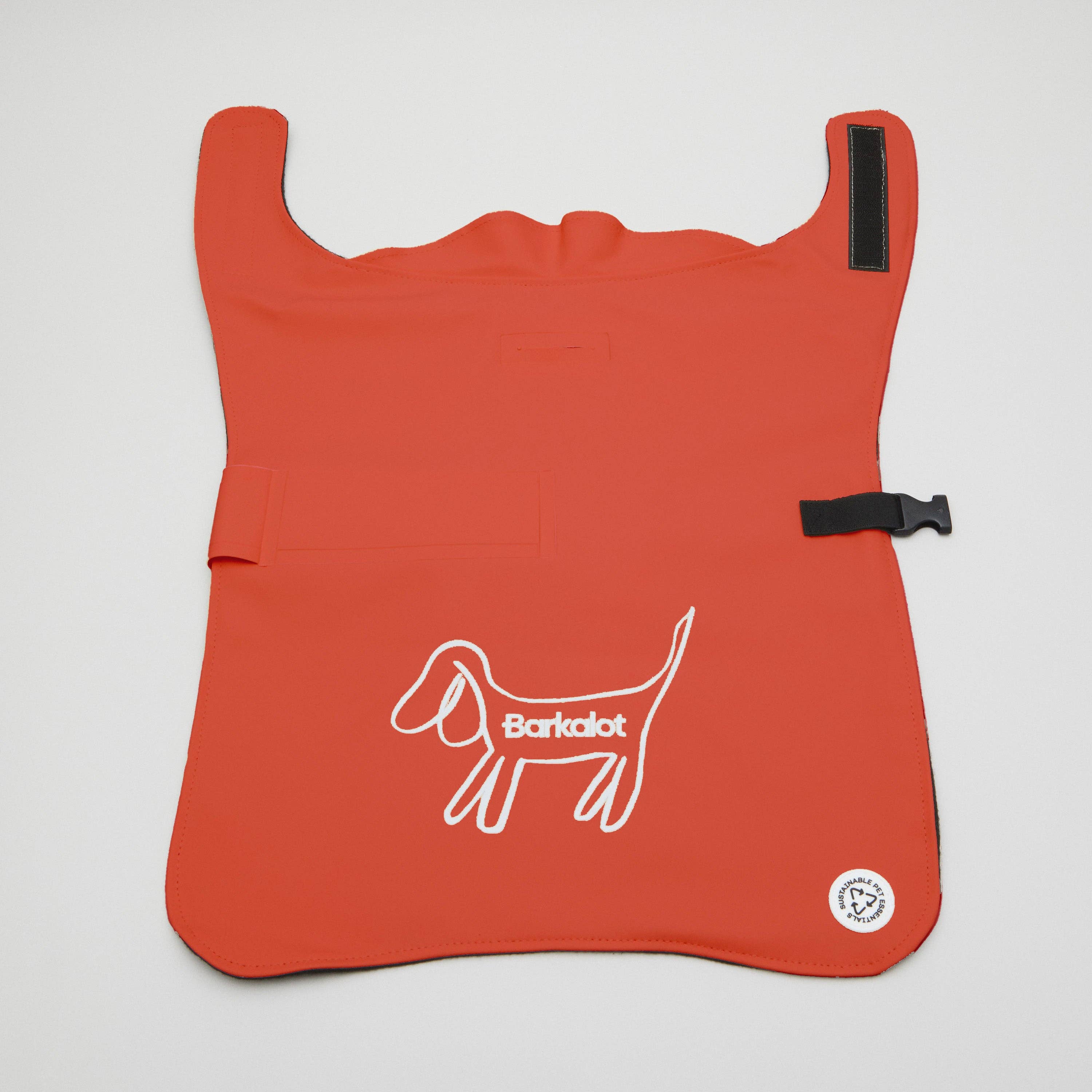 Impermeabile per cani rosso riciclato