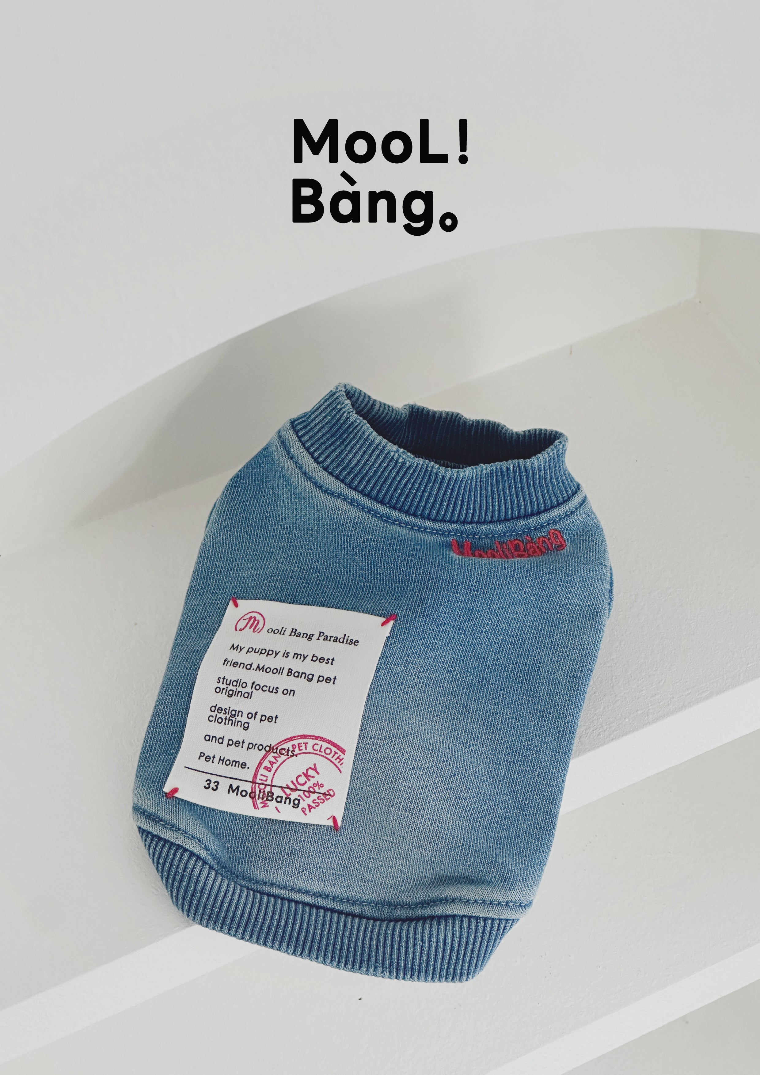 Felpa per Cani “Classic Style Denim”
