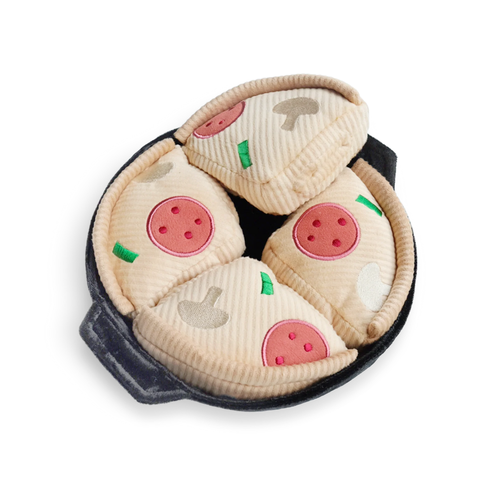 Gioco per cani 'Deep Dish Pizza' per arricchimento