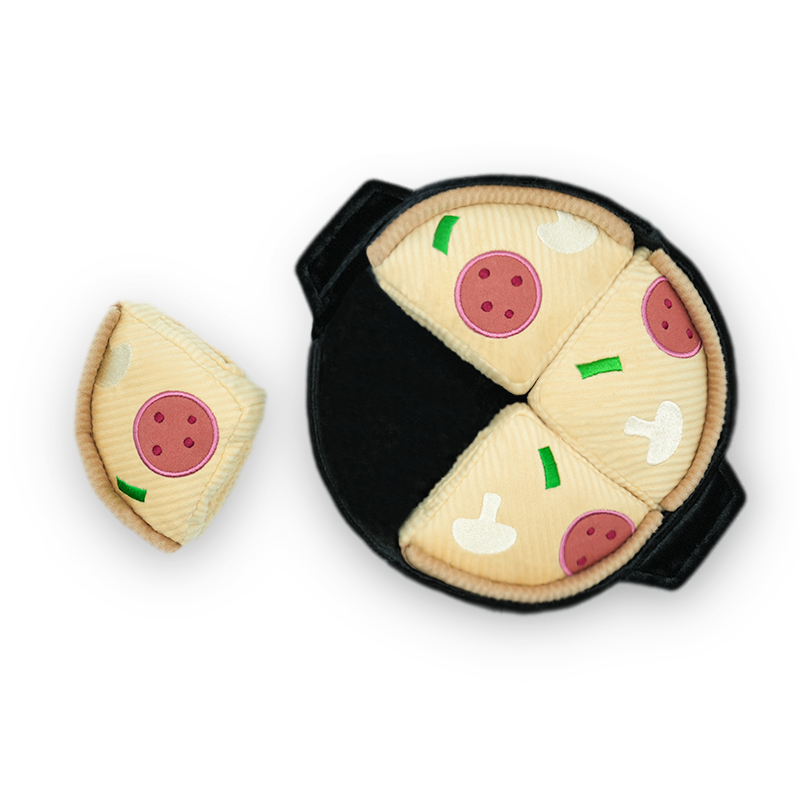 Gioco per cani 'Deep Dish Pizza' per arricchimento