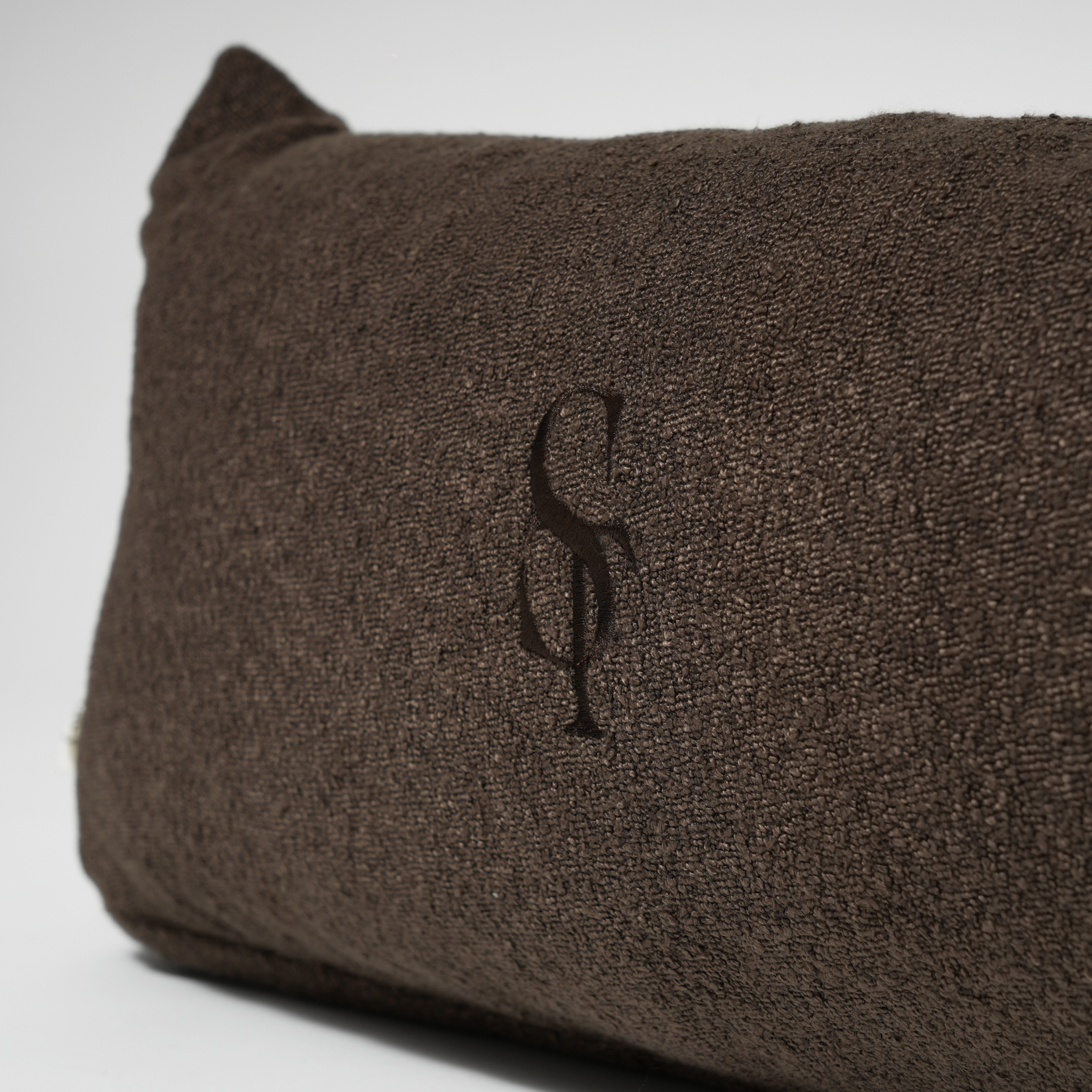 Cuccia Vera per cani, bouclé castagna