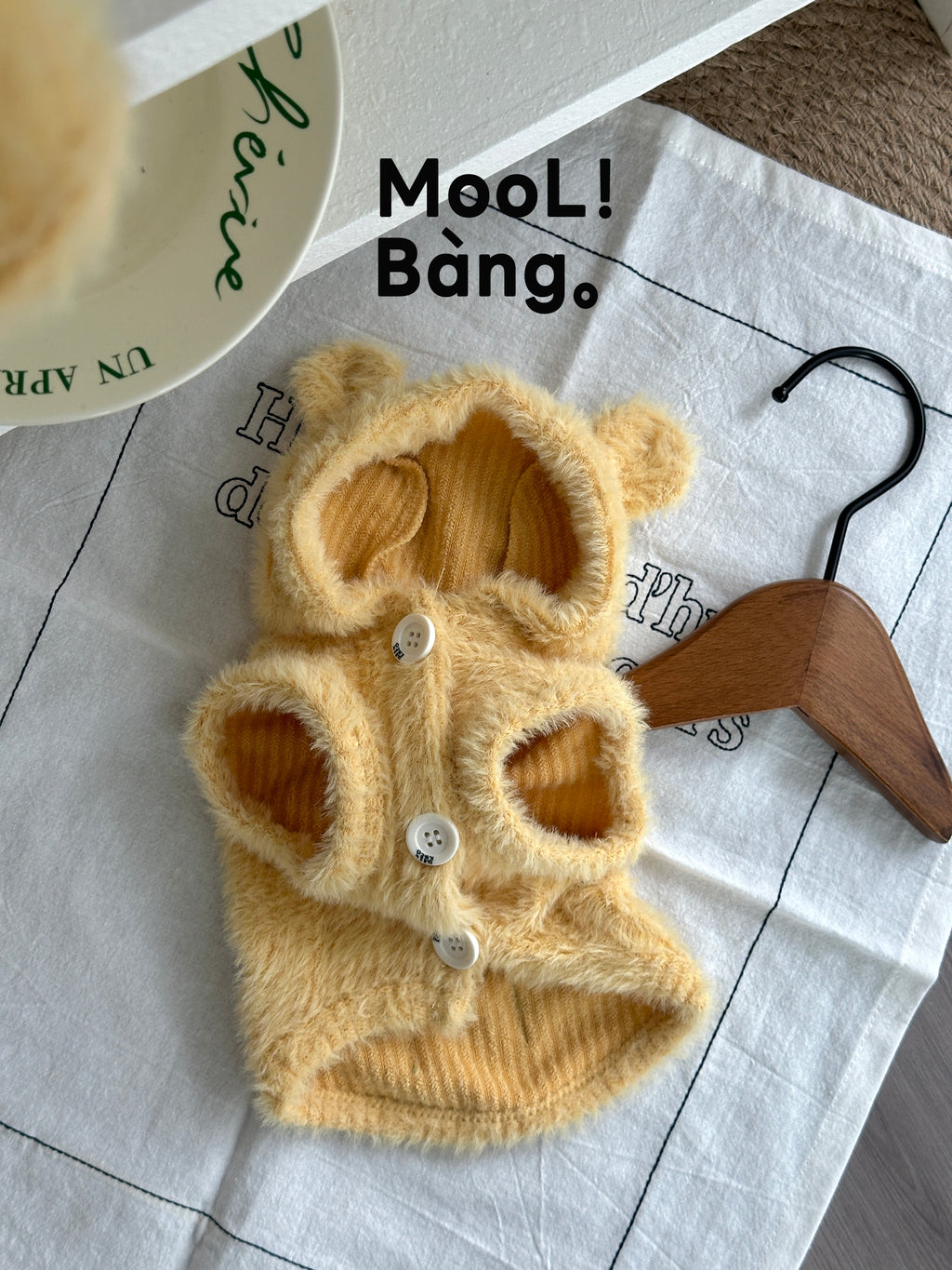 Felpa con Cappuccio per Cani “Honey Bear”