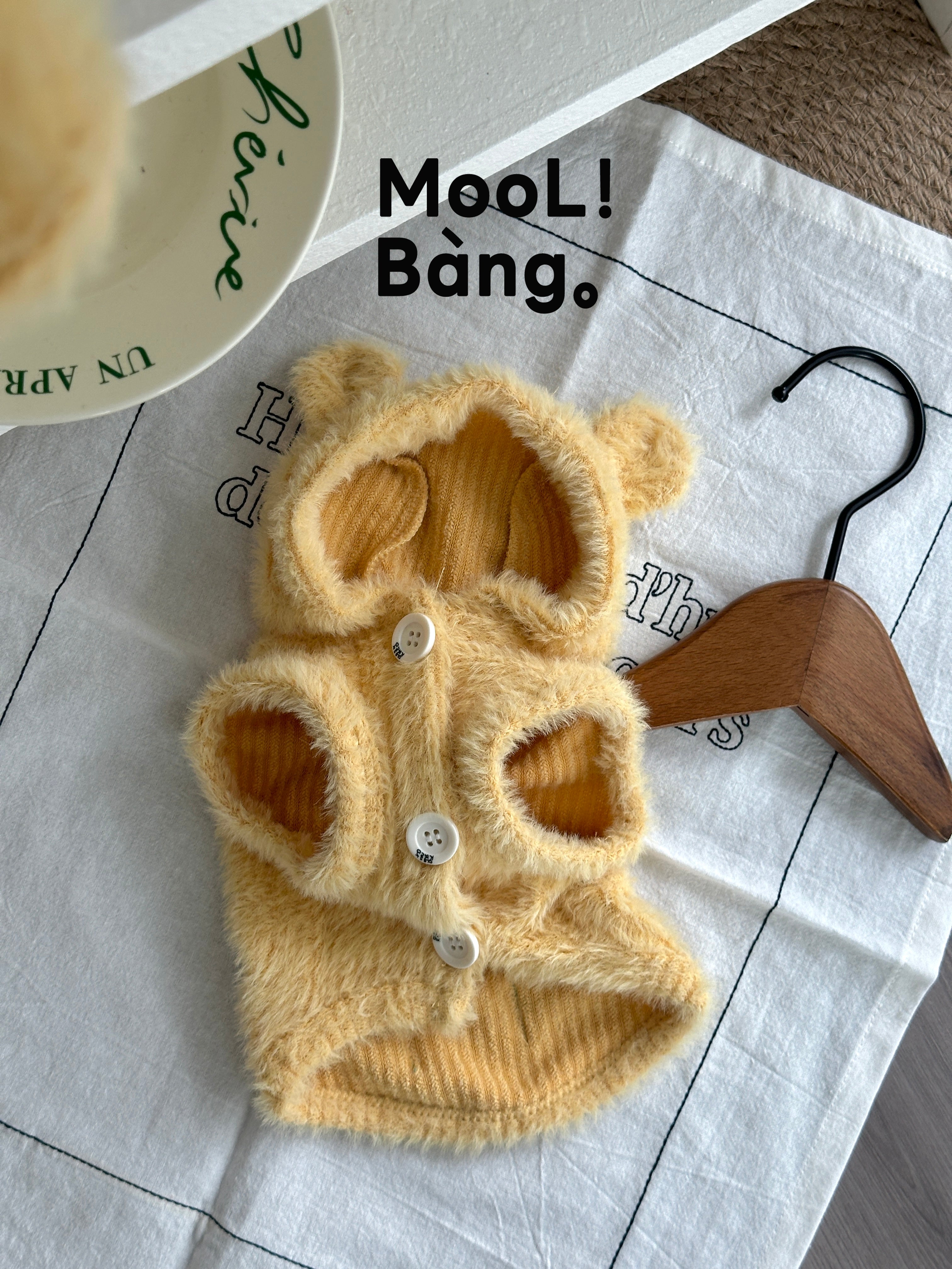 Felpa con Cappuccio per Cani “Honey Bear”