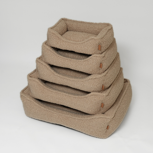 Hundebett Tora | Lockenstoff Sand: Klein