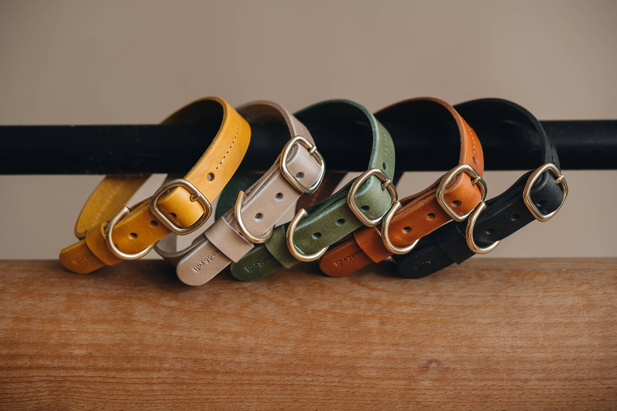Collare in pelle per cani Fir: Marrone / XS (26-33,5 cm | 10,24-13,19 pollici)