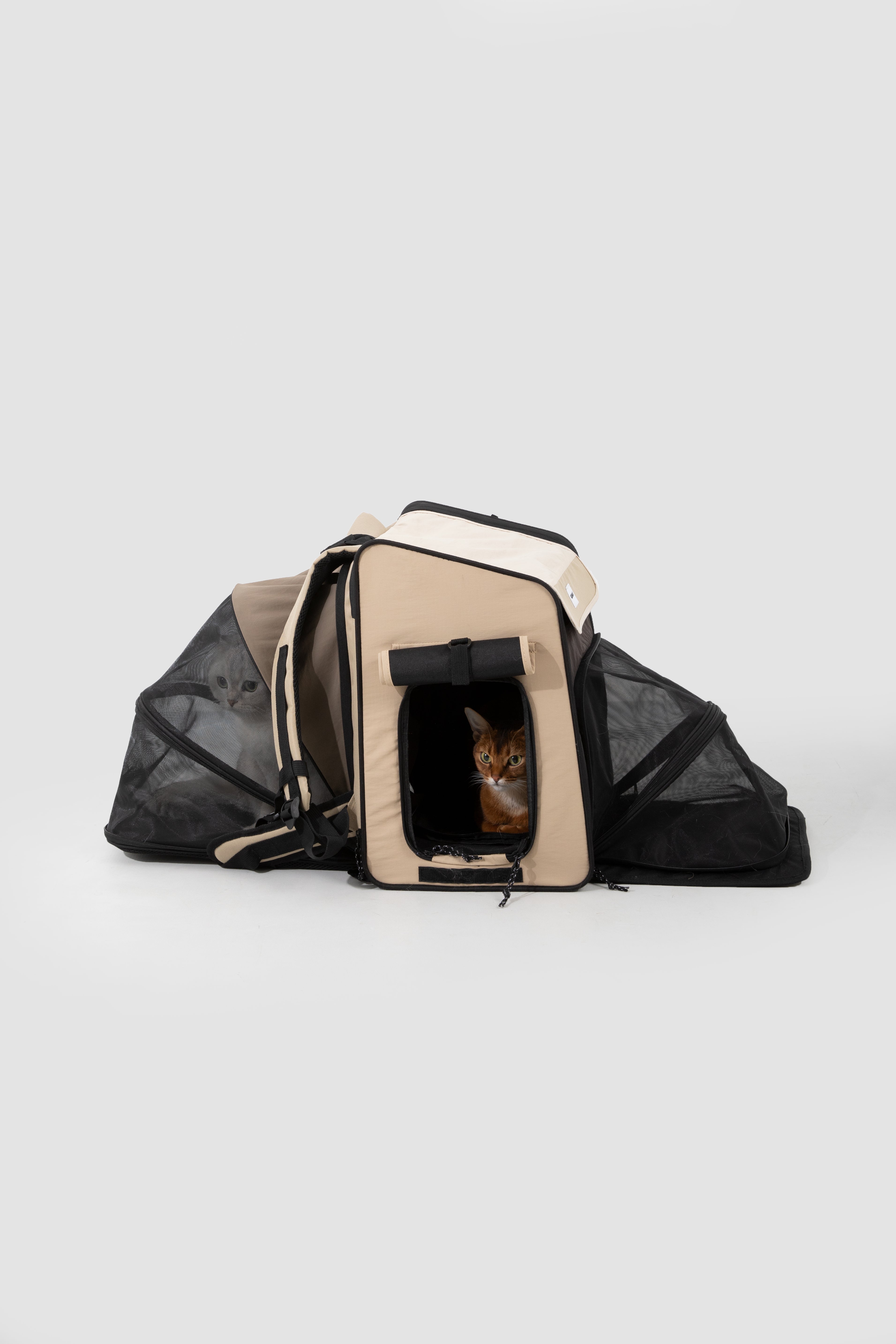 Zaino Trasportino Espandibile per Cani e Gatti con Area Relax Integrata